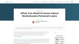 What You Need to Know About RocketLoans Personal Loans ...