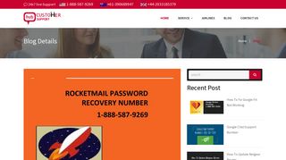 How To Reset Rocketmail Password 1-888-587-9269 | Recovery Not ...