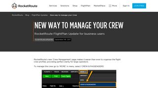 New way to manage your Crew | RocketRoute