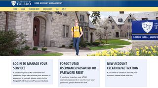 UTAD Account Management - University of Toledo