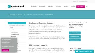 Customer Support - Rocketseed