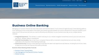 Online Banking & Bill Pay - Rockford Bank & Trust