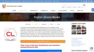 Digital Library eBooks - Rockford Public Library