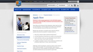 Apply Now - Rockhurst High School