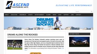 Drums Along The Rockies | Ascend Performing Arts