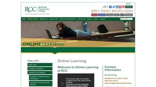 Online Learning — Rockland Community College
