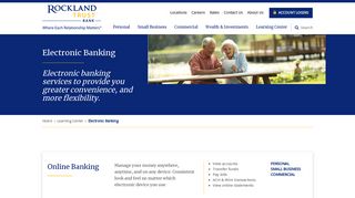 Banking Online, Ebanking & Electronic Banking | Rockland Trust