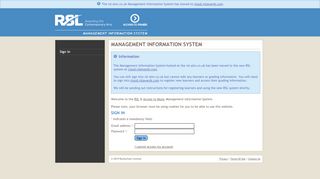 RSL & Access To Music - Management Information System
