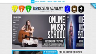 Rockstar Academy: Online Music School for Guitar and Piano