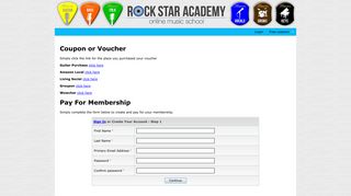 Coupon or Voucher - Rockstar Academy