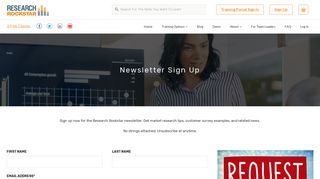 Newsletter Sign Up – Research Rockstar's Training Store