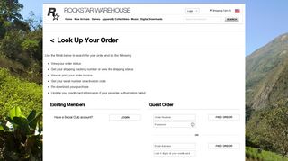Look Up Your Order - Rockstar Warehouse