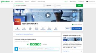 Rockwell Automation Employee Benefit: Pension Plan | Glassdoor