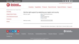 Technical Support - Rockwell Automation Knowledgebase - Service