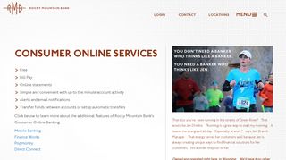 Consumer Online Services - Rocky Mountain Bank