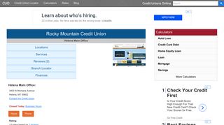 Rocky Mountain Credit Union - Helena, MT - Credit Unions Online