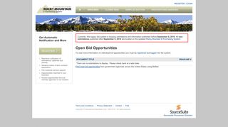 Rocky Mountain E-Purchasing System - Bid Opportunities - Open ...