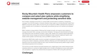 Rocky Mountain Healthcare Plans | Sitecore