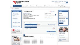 Your Account - Rocky Mountain Power