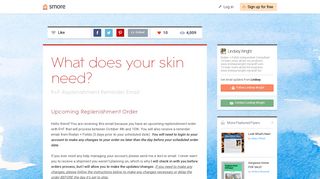 What does your skin need? | Smore Newsletters