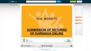 ROE WEBSITE SUBMISSION OF RETURNS OF EARNINGS ONLINE ...