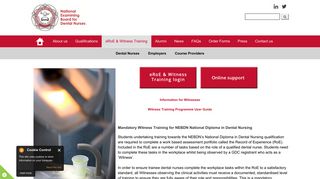 eRoE & Witness Training | National Examining Board for Dental Nurses