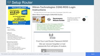 How to Login to the Hitron-Technologies CGN2-ROG - SetupRouter