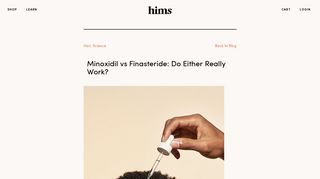 Minoxidil vs Finasteride: Do Either Really Work? - Hims