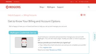 Get to Know Your Billing and Account Options - Rogers