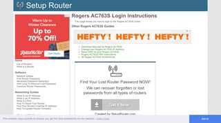 How to Login to the Rogers AC763S - SetupRouter