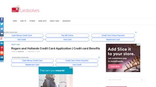 Rogers and Hollands Credit Card Application | Credit card Benefits ...
