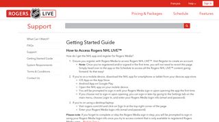 How to get started with Rogers NHL LIVE™