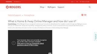 What is Home & Away Online Manager and how do I use it? - Rogers
