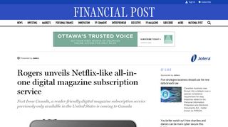 Rogers unveils Netflix-like all-in-one digital magazine subscription ...