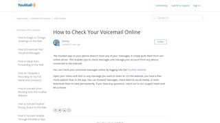 How to Check Your Voicemail Online – Help Center - Support - YouMail