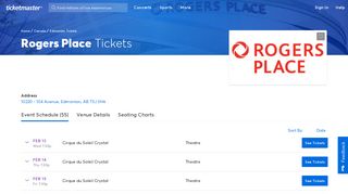 Rogers Place - Edmonton | Tickets, Schedule, Seating Chart, Directions