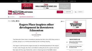 Rogers Place inspires other development in downtown Edmonton