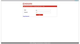 Rogers Business Solutions >> Enterprise Web Portal > Login