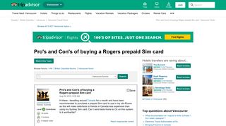 Pro's and Con's of buying a Rogers prepaid Sim card - Vancouver ...