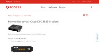 How to Reset your Cisco DPC3825 Modem - Rogers