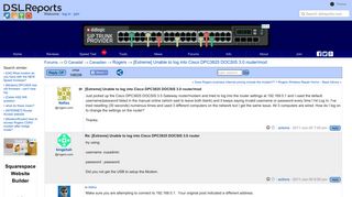 [Extreme] Unable to log into Cisco DPC3825 DOCSIS 3.0 router/mod ...