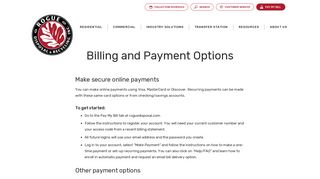 Rogue Disposal & Recycling | Billing & Payment Options