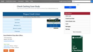 Rogue Credit Union - Medford, OR - Credit Unions Online