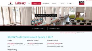 Rohan Accounts | SDSU Library and Information Access