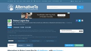 Rohos Logon Key Alternatives and Similar Software - AlternativeTo.net