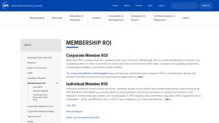 Membership ROI | American Foundry Society