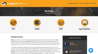 Roiteks Crypto Trading Platform Review - Crypto Robot