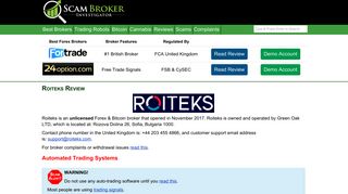 Scam Broker Investigator • Roiteks Review
