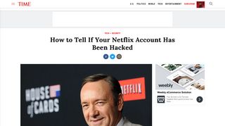 How to Tell If Your Netflix Account Has Been Hacked | Time