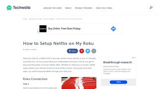 How to Setup Netflix on My Roku | Techwalla.com